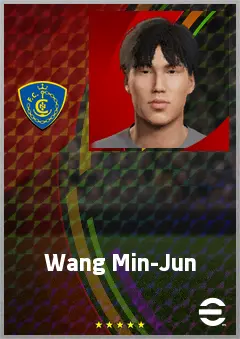 Wang Min-Jun eFootball 2026 player card, 60 OVR GK
