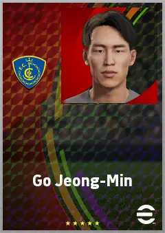 Go Jeong-Min eFootball 2026 player card, 60 OVR CB
