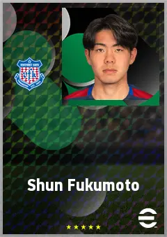 Fukumoto Shun eFootball 2026 player card, 61 OVR CB
