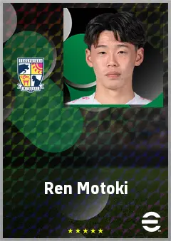 Motoki Ren eFootball 2026 player card, 60 OVR RB