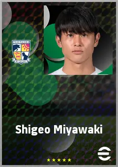 Miyawaki Shigeo eFootball 2026 player card, 61 OVR LB