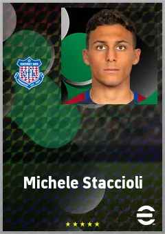 Staccioli Michele eFootball 2026 player card, 60 OVR CF