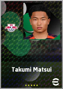 Matsui Takumi eFootball 2026 player card, 63 OVR RMF