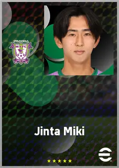 Miki Jinta eFootball 2026 player card, 63 OVR CMF