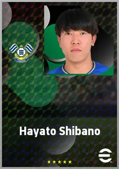 Shibano Hayato eFootball 2026 player card, 61 OVR DMF