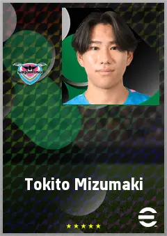 Mizumaki Tokito eFootball 2026 player card, 61 OVR RWF