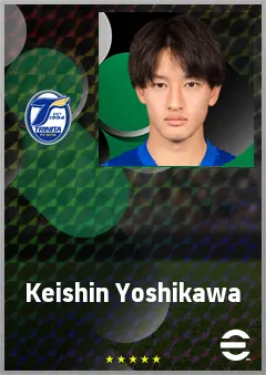 Yoshikawa Keishin eFootball 2026 player card, 61 OVR LMF