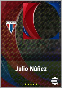 Julio Núñez eFootball 2026 player card, 59 OVR CB