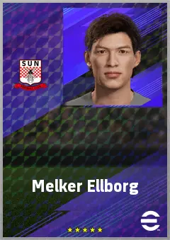 Melker Ellborg eFootball 2026 player card, 69 OVR GK
