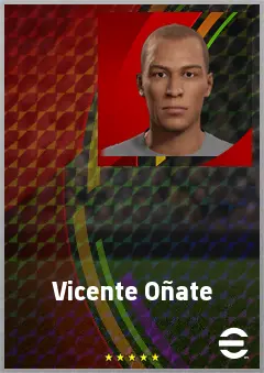 Vicente Oñate eFootball 2026 player card, 60 OVR SS
