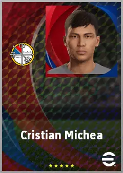 Cristian Michea eFootball 2026 player card, 61 OVR CMF