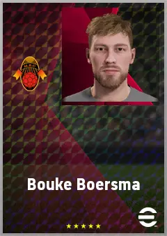 Bouke Boersma eFootball 2026 player card, 67 OVR CF