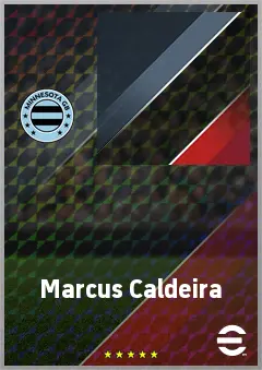 Marcus Caldeira eFootball 2026 player card, 63 OVR CF