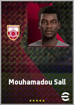 Mouhamadou Sall eFootball 2026 player card, 60 OVR CB