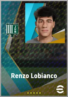 Renzo Lobianco eFootball 2026 player card, 63 OVR CF