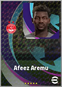 Afeez Aremu eFootball 2026 player card, 68 OVR DMF