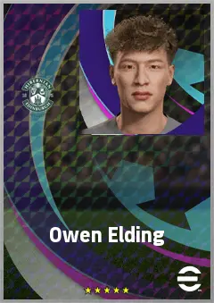 Owen Elding eFootball 2026 player card, 68 OVR CF