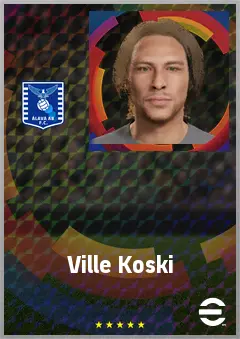 Ville Koski eFootball 2026 player card, 68 OVR CB