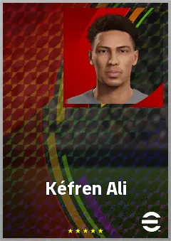 Kéfren Ali eFootball 2026 player card, 64 OVR LWF