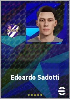 Edoardo Sadotti eFootball 2026 player card, 60 OVR CB
