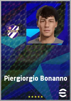 Piergiorgio Bonanno eFootball 2026 player card, 60 OVR CMF