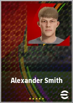 Alexander Smith eFootball 2026 player card, 60 OVR AMF