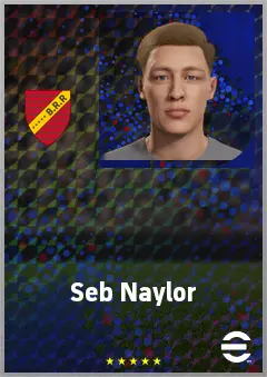 Seb Naylor eFootball 2026 player card, 61 OVR LB