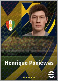 Henrique Poniewas eFootball 2026 player card, 62 OVR CF