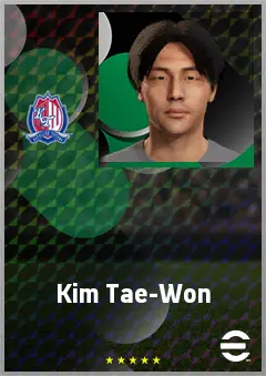 Kim Tae-Won eFootball 2026 player card, 60 OVR CF