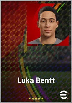 Luka Bentt eFootball 2026 player card, 61 OVR CMF