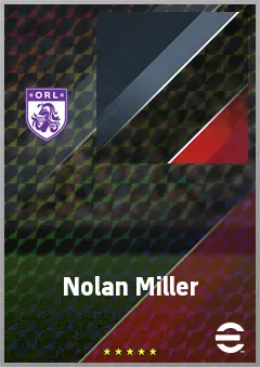 Nolan Miller eFootball 2026 player card, 67 OVR CB