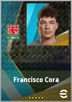 Francisco Cora eFootball 2026 player card, 62 OVR AMF