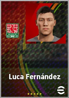 Luca Fernández eFootball 2026 player card, 64 OVR GK