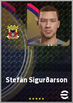 Stefán Sigurðarson eFootball 2026 player card, 71 OVR CF
