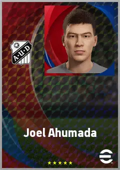 Joel Ahumada eFootball 2026 player card, 62 OVR CF