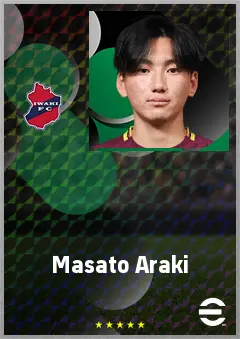 Araki Masato eFootball 2026 player card, 59 OVR LMF
