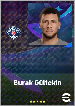 Burak Gültekin eFootball 2026 player card, 60 OVR CMF