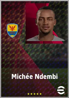 Michée Ndembi eFootball 2026 player card, 66 OVR CB