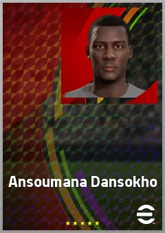 Ansoumana Dansokho eFootball 2026 player card, 62 OVR CMF