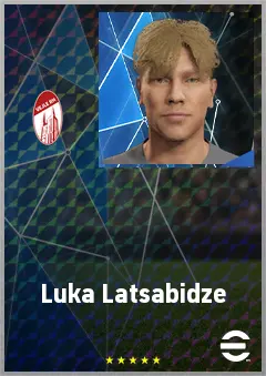 Luka Latsabidze eFootball 2026 player card, 66 OVR CB