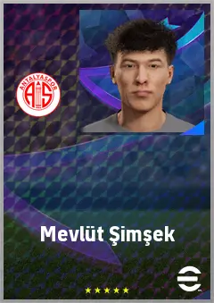 Mevlüt Şimşek eFootball 2026 player card, 62 OVR DMF