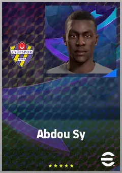 Abdou Sy eFootball 2026 player card, 61 OVR CF