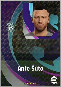 Ante Šuto eFootball 2026 player card, 70 OVR CF