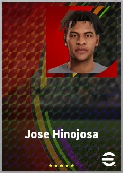 Jose Hinojosa eFootball 2026 player card, 60 OVR CMF