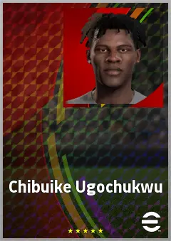 Chibuike Ugochukwu eFootball 2026 player card, 63 OVR DMF