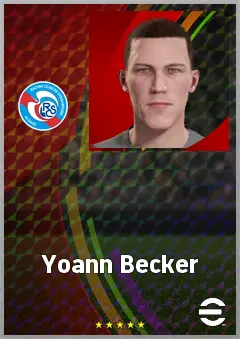 Yoann Becker eFootball 2026 player card, 61 OVR CB