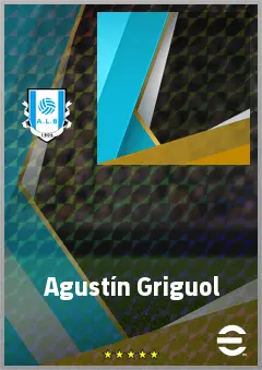 Agustín Griguol eFootball 2026 player card, 63 OVR CB