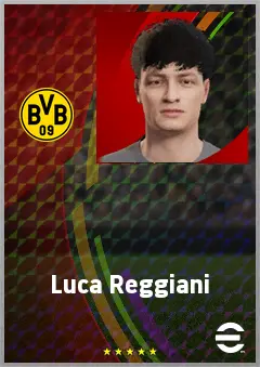Luca Reggiani eFootball 2026 player card, 66 OVR CB