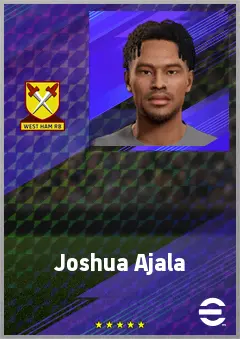 Joshua Ajala eFootball 2026 player card, 63 OVR CF