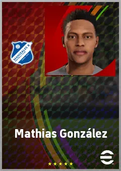 Mathias González eFootball 2026 player card, 62 OVR GK